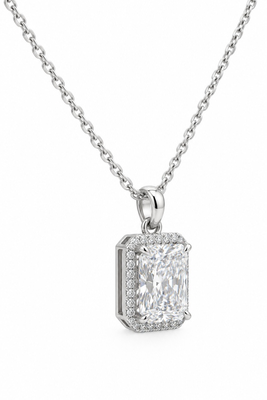 Radiant-Cut Lab-Grown Diamond Necklace
