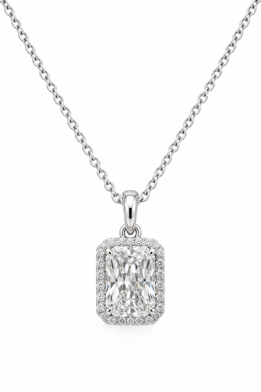 Radiant-Cut Lab-Grown Diamond Necklace