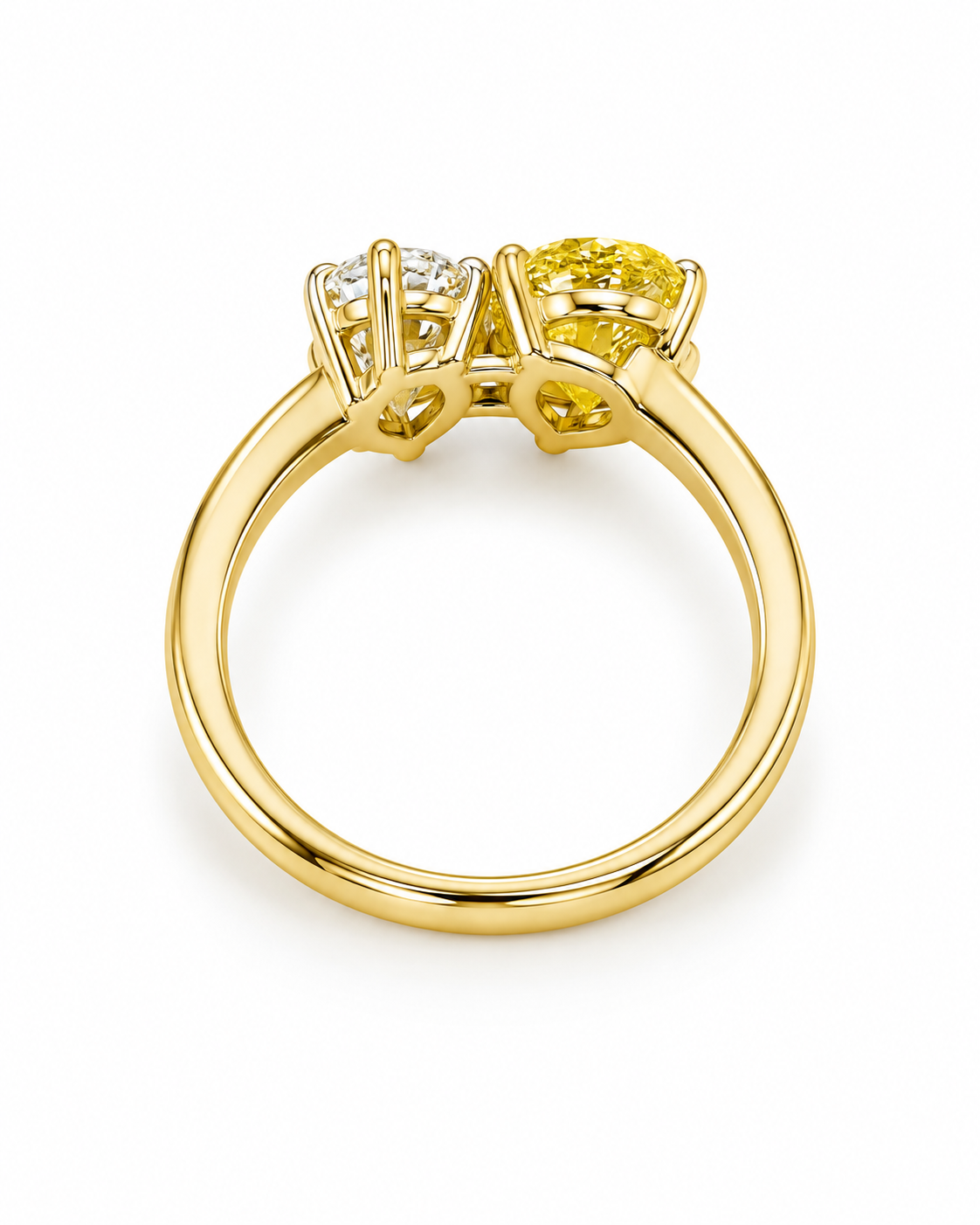 Marquise & Yellow Pear Lab-Grown Diamond Ring